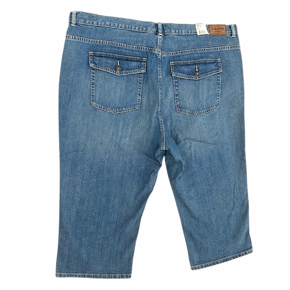 New Y2K Chaps Plus Women’s Denim Capri Jeans Size 22w Denim Elle Capri Jeans